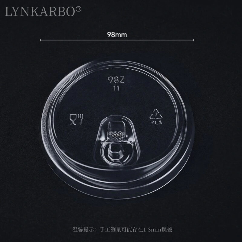 ฝาปิดแบบไม่มีหลอด PLA 98 มม