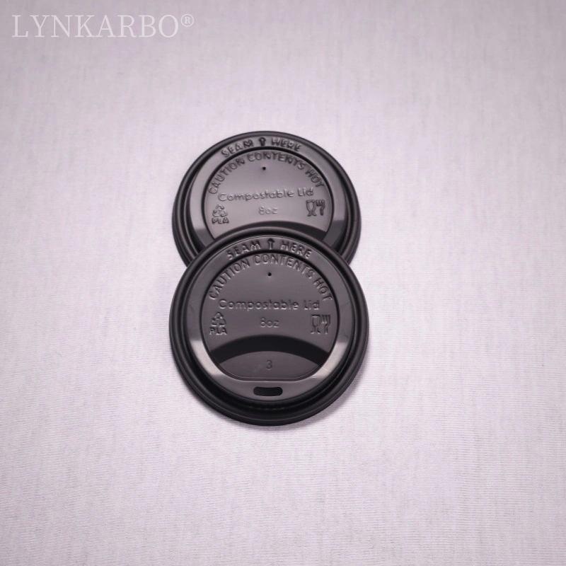 CPLA 80มม. ฝาแก้วดื่มโดยตรงสีดำ