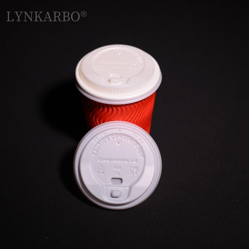 Cpla 80mm Flip Top Natural Color Cup Lid
