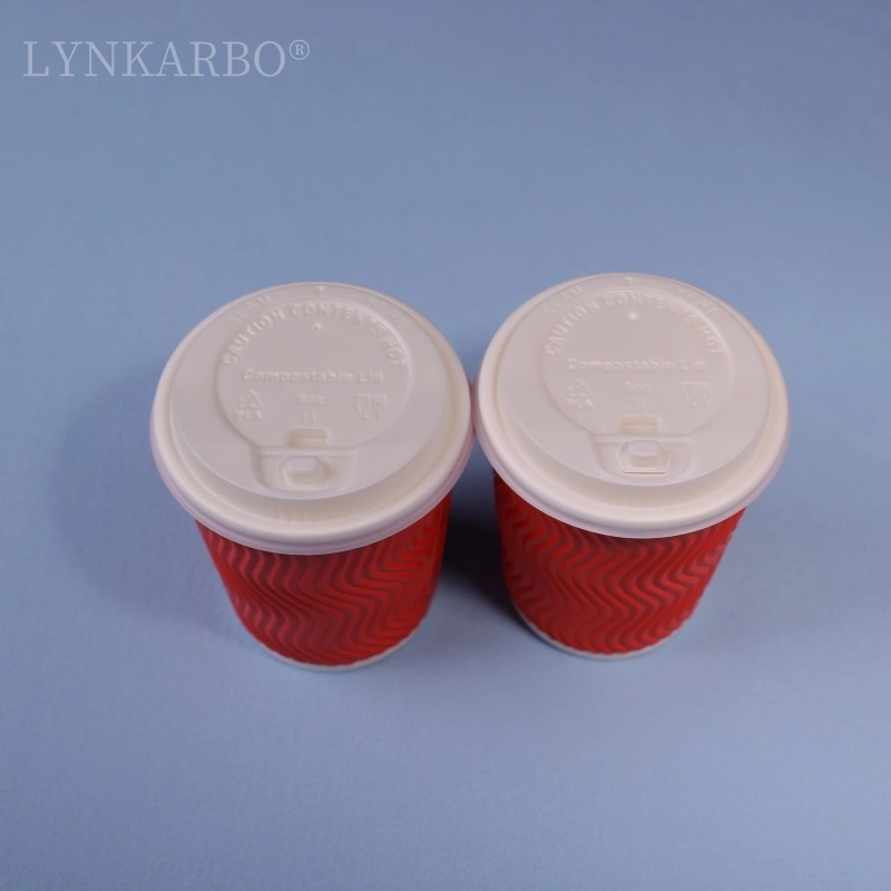Cpla 80mm Flip Top Natural Color Cup Lid
