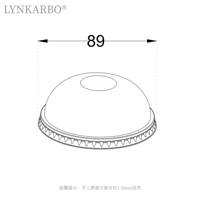 89mm Pla Dome Lid