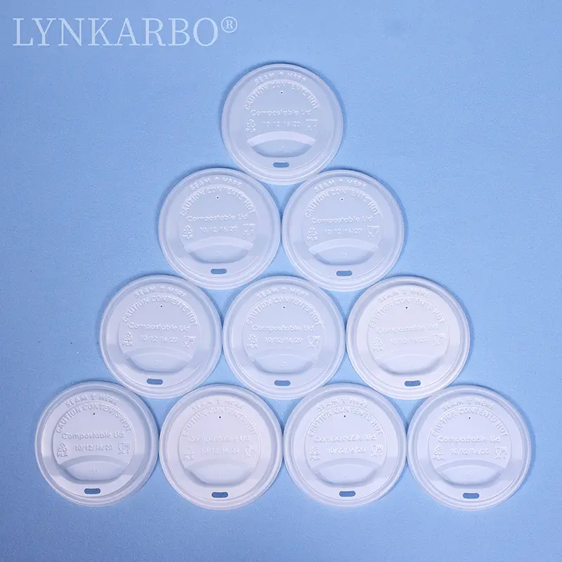 Cpla 90mm Direct Drinking Natural Color Cup Lid