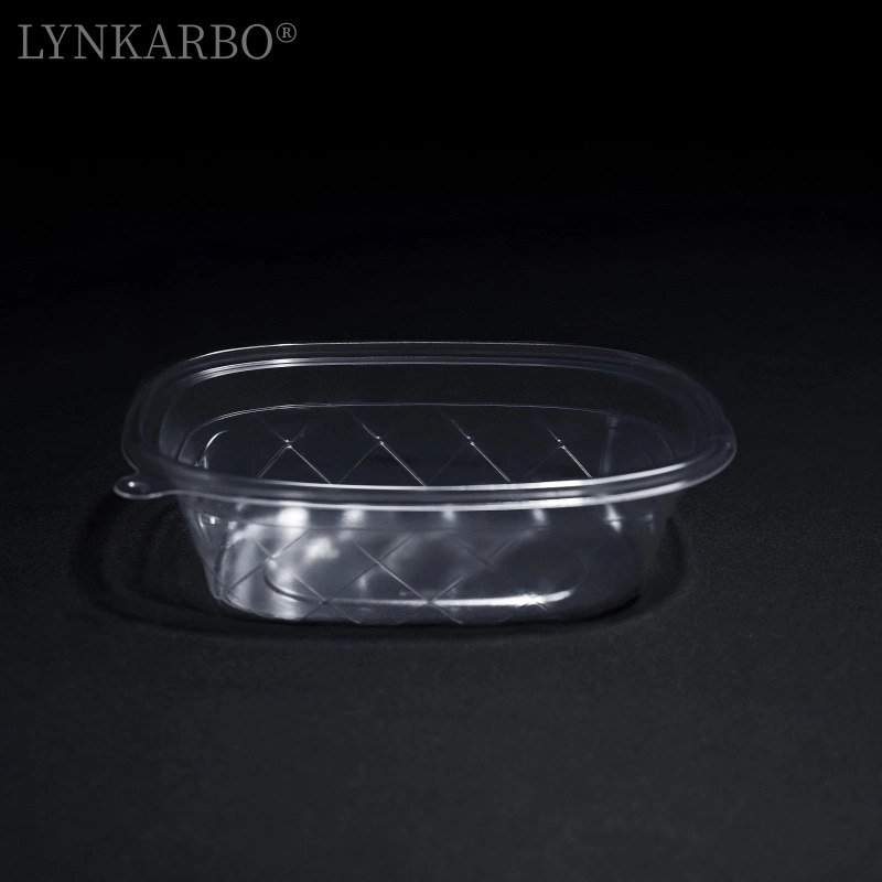 PLA ภาชนะบรรจุอาหารเย็นทรงสี่เหลี่ยม